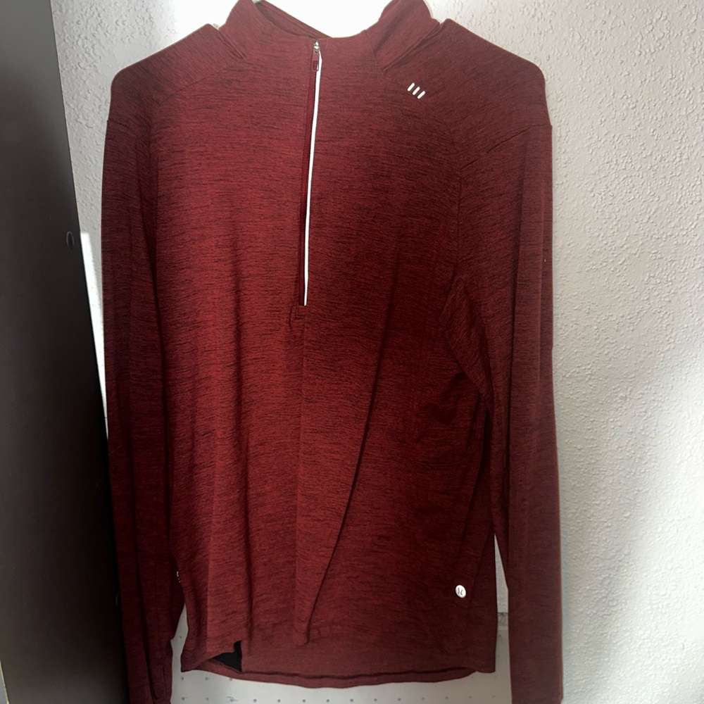 Lululemon Athletica Red Hooded Sweatshirt